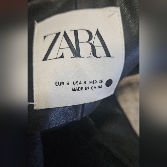 ZARA Jackie Jumpsuit Faux Leather In Black. Size Small - Picture 8 of 16